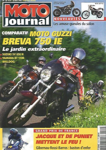 Moto journal 1570 harley - moto, n°1570