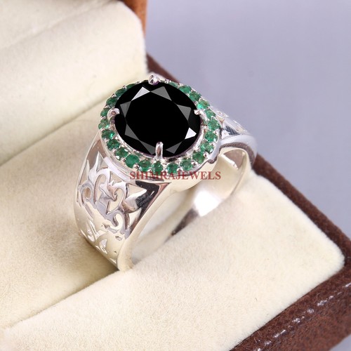 Anello uomo onice nero - in,