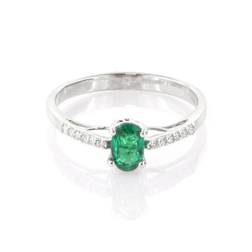 Anello rosetta oro - in, bianco