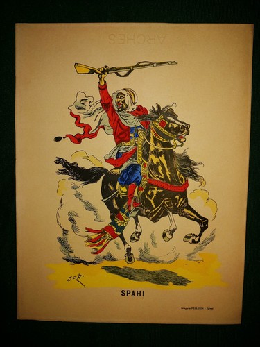 Spahi stampa colorata mano e - stampa,