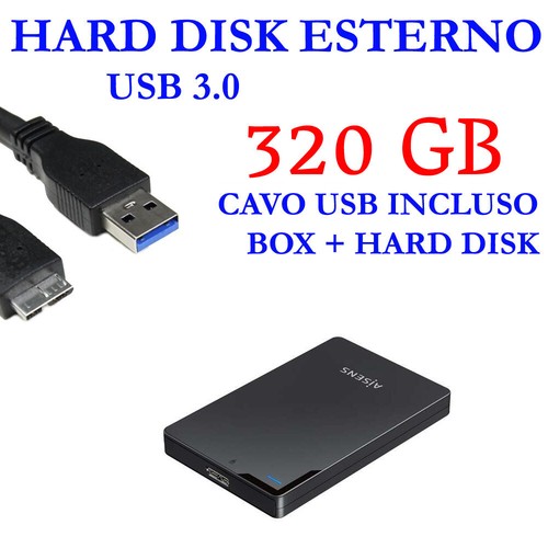 Hdd hard disk esterno 320gb - disk,