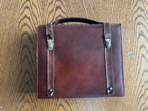 Beauty case vintage pelle - beauty,