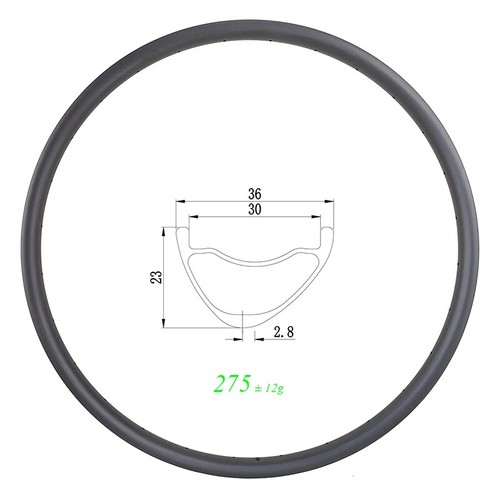 Cerchio carbonio tubeless 29er