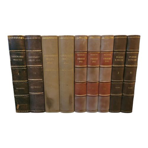 Libri finti pelle policroma - pelle,