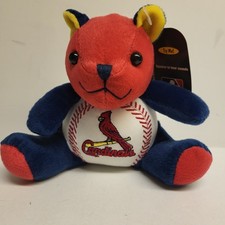 Squeeze Me Bears MLB St. Louis Baseball Plush Sings "Take Me Out to the Ballgame