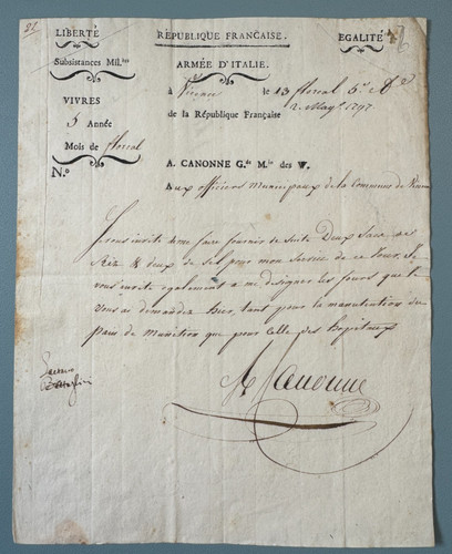 Sup esercito italia 1797 - sup,