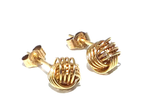Orecchini con perno - con, 9ct