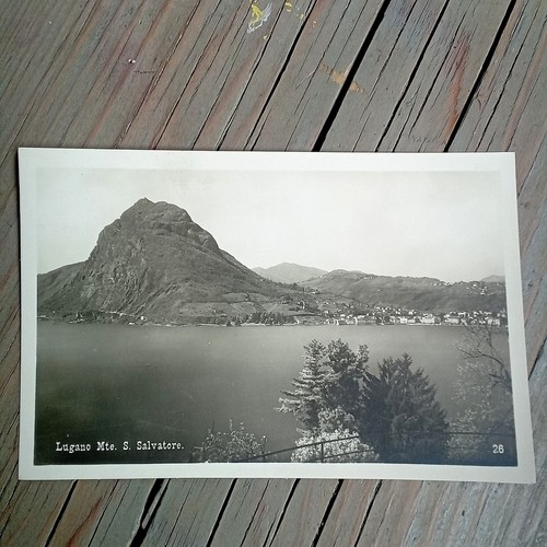 Foto cartolina lugano mte s - lugano,