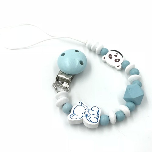 Blue pacifier clip - blue,