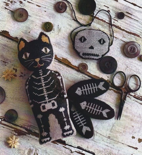 Bones cross stitch pattern - bones,
