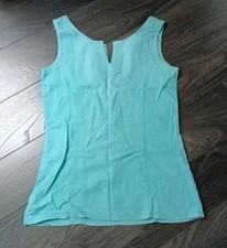 Top canotta azzurro turchese M