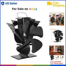 Ventilatore per stufa a legna alluminio 5 pale termoventilatore per camino