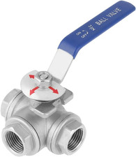 Valvola a Sfera a 3 Vie a T in