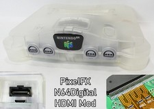 Nintendo 64 N64Digital HDMI Mod & Deblur PixelFX RetroGEM N64 PAL/NTSC trasp.