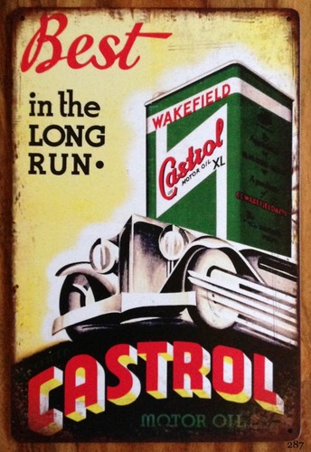 Castrol motor oil retro man - motor,