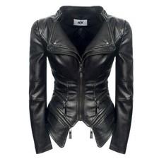Giacca donna sexy punk pelle