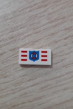 LEGO 3069bpb03 White Tile 1 x 2 with Coast Guard Pattern set 6338