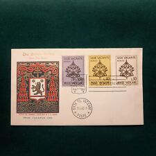 VATICANO 1963 SEDE VACANTE BUSTA PRIMO GIORNO FDC  3 VALORI GOLDEN SERIES