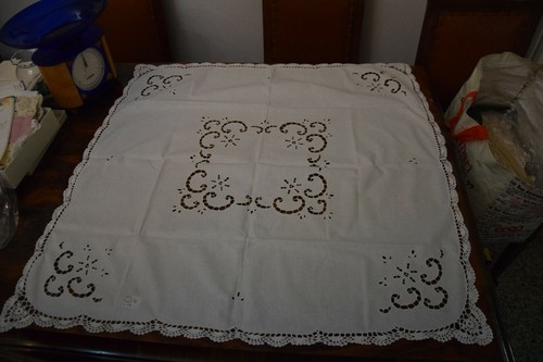 Tovaglietta cotone intaglio - ad,