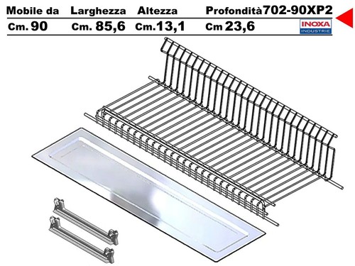 Scolapiatti griglia unica - griglia,