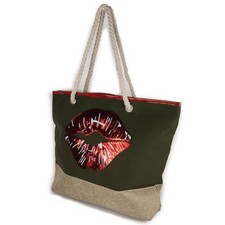 Borsa donna da mare verde