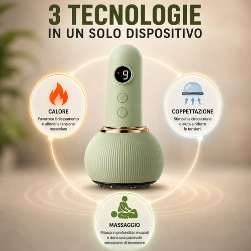 Massaggiatore coppettazione - massaggiatore, a