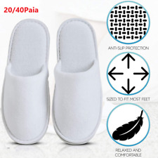 40 Paia Ciabatte Monouso Pantofole Chiuse in Spugna per Hotel B&B Spa