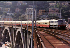FS CARTOLINA FERROVIA LOCOMOTIVE ELETTRICHE E.444.028 TRENO RAPIDO TIRRENO RECCO