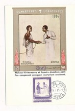 D412763 Città del Vaticano 1965 Carta Massima La Serie d'Oro Martiri Ugandesi