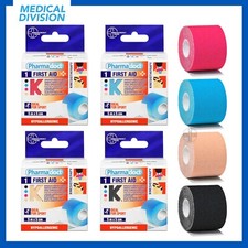 Cerotto per taping kinesiologico rotolo m 5x5 cm nastro kinesiology tape