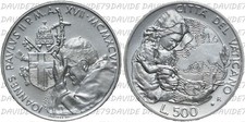 02433] VATICANO PAPA GIOVANNI PAOLO II - 500 LIRE ARGENTO 1995 ANNO DELLA DONNA