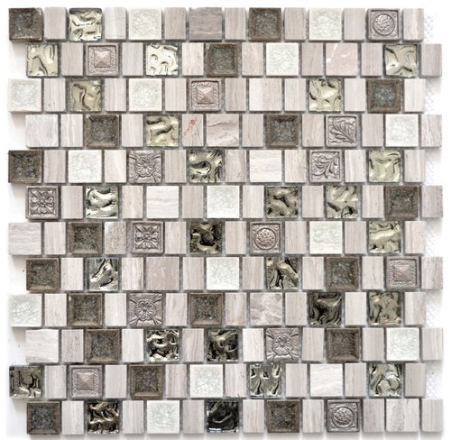 Mosaico acciaio inox - acciaio,