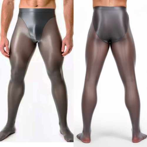 Collant uomo trasparente olio