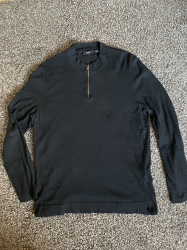 Hugo boss zip nero petto - 1/4,