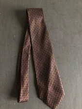 Gucci original cravatta seta marrone scura/man tie