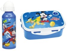 Topolino Pluto Set Portapranzo + Borraccia Bambini Set da Regalo