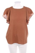 G.sel MILANO Camicia manica corta Keyhole I 42 = D 42 marrone