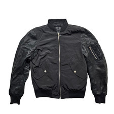 giacca pelle vintage bomber