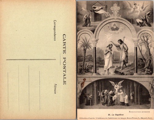 Cartolina religiosa francese