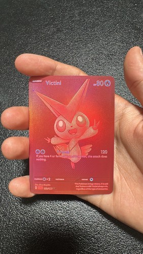 Carta pokémon victini - carta,