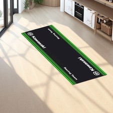 For Kawasaki Motorcycle Bike Floor Pit Mat Workshop Home Garage Carpet 220x80cm