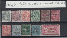 Francia 1903/21 Poste Francesi a Levante Turchia  - Usato