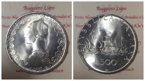 Repubblica italiana 500 lire - italiana,