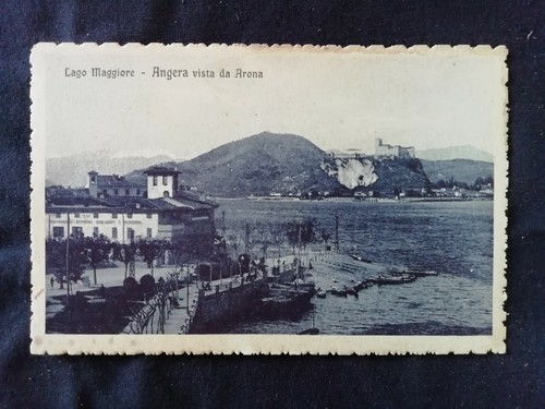 Cartolina lago maggiore angera - cartolina,