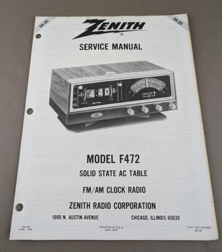Zenith modello f472 splid - zenith,