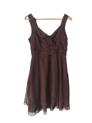 Vestito donna marrone elegante - marrone,