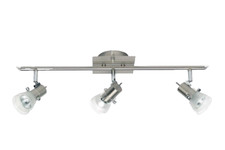 Lampadario x parete barra acciaio 3 faretti x 50 W Brilliant Lipari luci casa