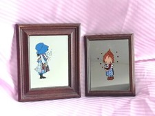 Holly Hobbie N 2  Quadri Painted Mirror  specchio Vintage Bambini