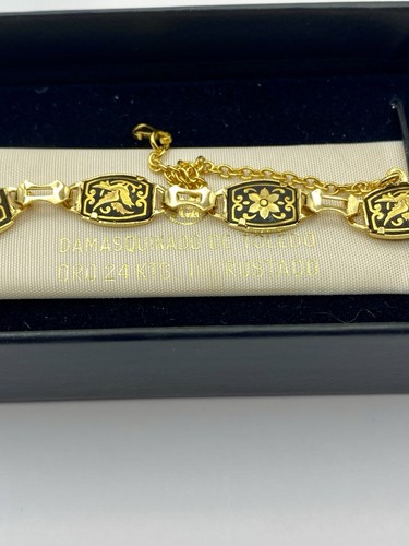 Vtg damascene bracelet bird - vtg,