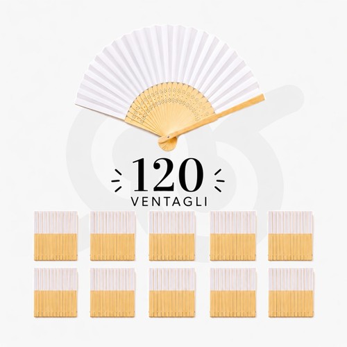 Set 120 ventagli pieghevoli - 120, in